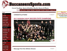 Tablet Screenshot of buccaneerssports.com